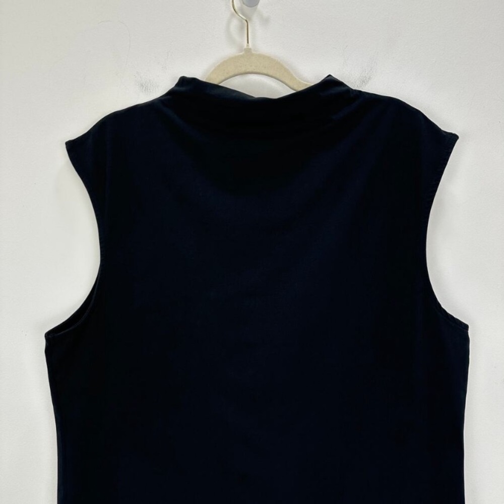 NWT J. Crew Stretch Cotton Mockneck Floral Embellished Sequin Black 3X - Picture 7 of 9